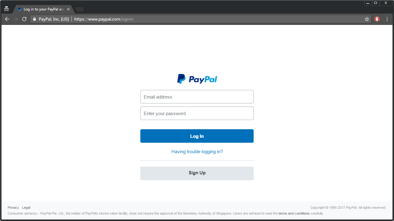 Log Into Paypal Account