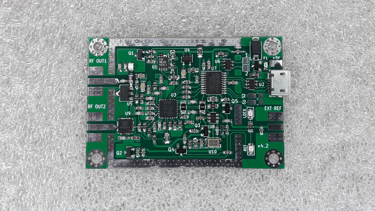 LO-PLL-SHF-USB-PCB appearance (HW ver. 4.2 from 2019-11-06)